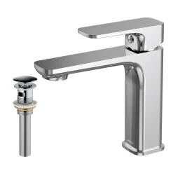 Karran Venda 1.2 GPM Single Lever Handle Lead-free Brass ADA Bathroom Faucet, Basin, Chrome, KBF510C