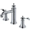 Karran Vineyard 1.2 GPM Double Lever Handle Lead-free Brass ADA Bathroom Faucet, Widespread, Chrome, KBF474C