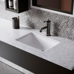 Karran Vineyard 1.2 GPM Single Lever Handle Lead-free Brass ADA Bathroom Faucet, Basin, Matte Black, KBF470MB