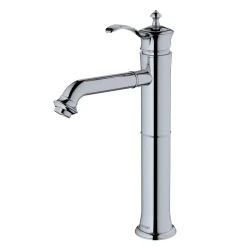 Karran Vineyard 1.2 GPM Single Lever Handle Lead-free Brass ADA Bathroom Faucet, Vessel, Chrome, KBF472C