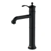 Karran Vineyard 1.2 GPM Single Lever Handle Lead-free Brass ADA Bathroom Faucet, Vessel, Matte Black, KBF472MB
