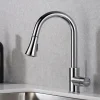 Karran Weybridge Single Lever Handle Lead-free Brass ADA Kitchen Faucet, Pull Down, Chrome, KKF240C