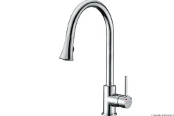Karran Weybridge Single Lever Handle Lead-free Brass ADA Kitchen Faucet, Pull Down, Chrome, KKF240C