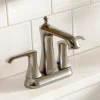 Karran Woodburn 1.2 GPM Double Lever Handle Lead-free Brass ADA Bathroom Faucet, Centerset, Stainless Steel, KBF416SS