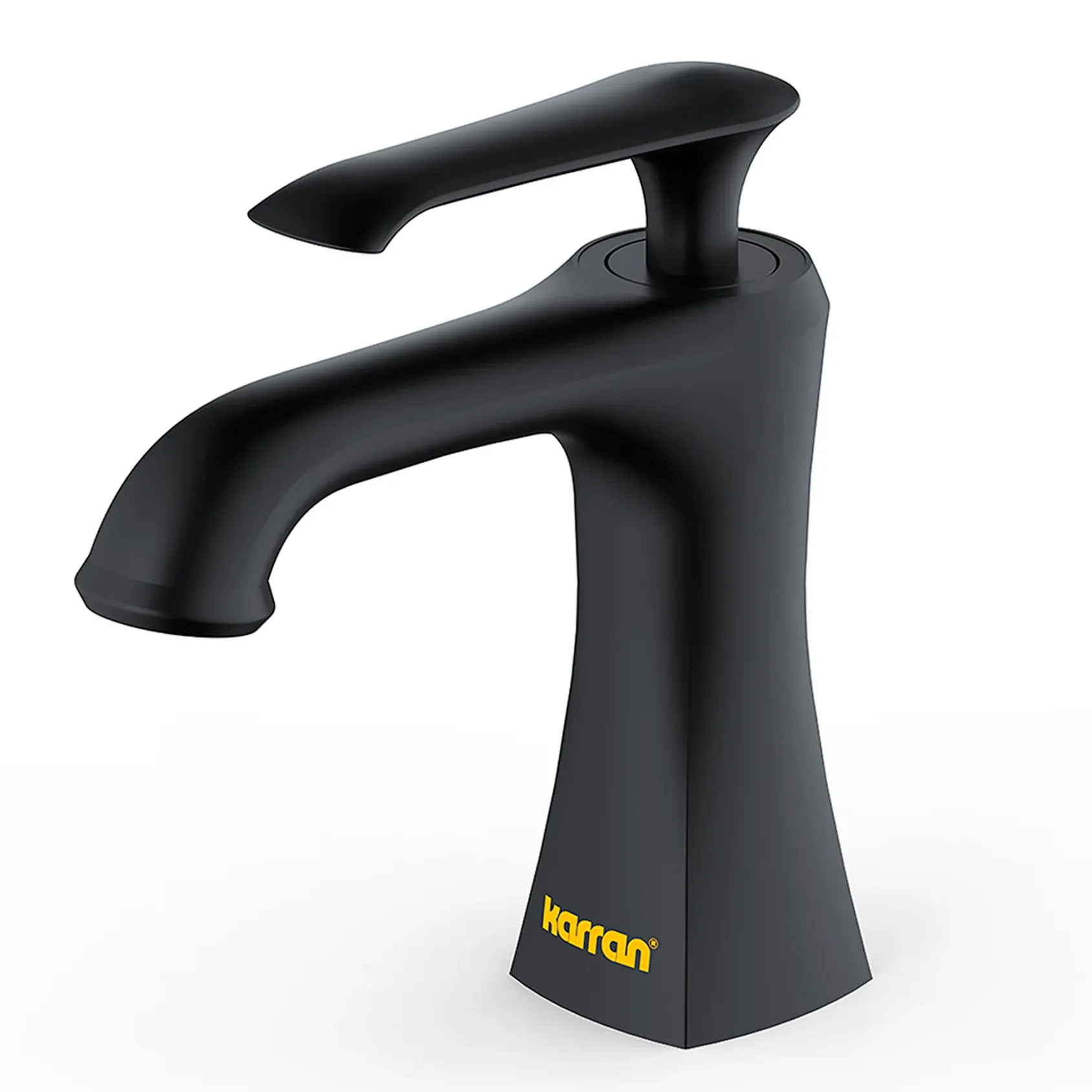 Karran Woodburn 1.2 GPM Single Lever Handle Lead-free Brass ADA Bathroom Faucet, Basin, Matte Black, KBF410MB