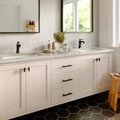 Karran Woodburn 1.2 GPM Single Lever Handle Lead-free Brass ADA Bathroom Faucet, Basin, Oil Rubbed Bronze, KBF410ORB
