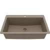 Karran 33" Drop In/Topmount Quartz Composite Kitchen Sink, Concrete, QT-812-CN