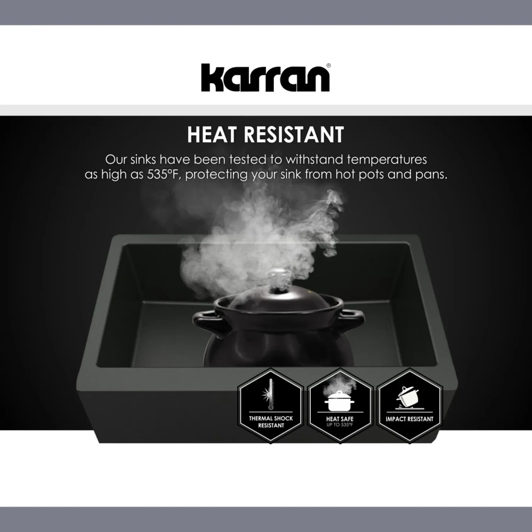 Karran 33" Drop In/Topmount Quartz Composite Kitchen Sink, Brown, QT-712-BR-PK1