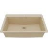 Karran 33" Drop In/Topmount Quartz Composite Kitchen Sink, Bisque, QT-812-BI