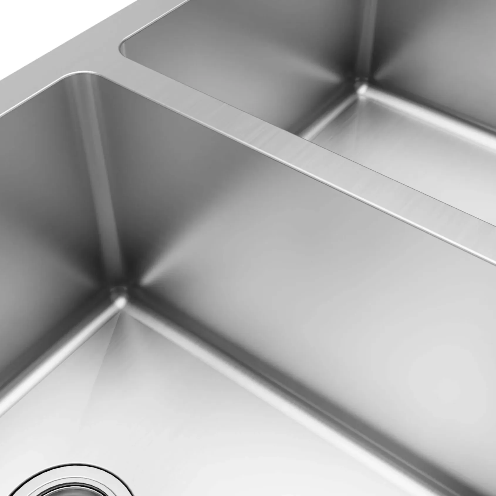 Karran Elite 36" Stainless Steel Farmhouse Sink with Accessories, 50/50 Double Bowl, 16 Gauge, EL-88-PK1