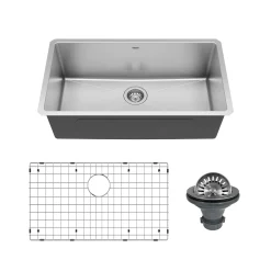 Karran Elite 32" Undermount Stainless Steel Kitchen Sink, 16 Gauge, EL-79-PK1