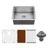 Karran Elite Workstation 23" Undermount Stainless Steel Workstation Kitchen Sink with Accessories, 16 Gauge, WS-32-PK1