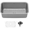 Karran Profile 30" Undermount Stainless Steel Kitchen Sink with Accessories, 16 Gauge, PU55-PK1