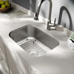 Karran Profile 23" Undermount Stainless Steel Kitchen Sink with Accessories, 18 Gauge, PRU37-PK1