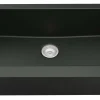 Karran 34" Quartz Composite Retrofit Farmhouse Sink, Black, QAR-740-BL-PK1