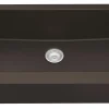 Karran 34" Quartz Composite Retrofit Farmhouse Sink, Brown, QAR-740-BR