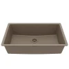 Karran 32" Undermount Quartz Composite Kitchen Sink, Concrete, QU-812-CN