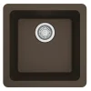 Karran 17" Undermount Quartz Composite Kitchen Sink, Brown, QU-690-BR