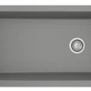 Karran 32" Undermount Quartz Composite Kitchen Sink, Grey, QU-670-GR