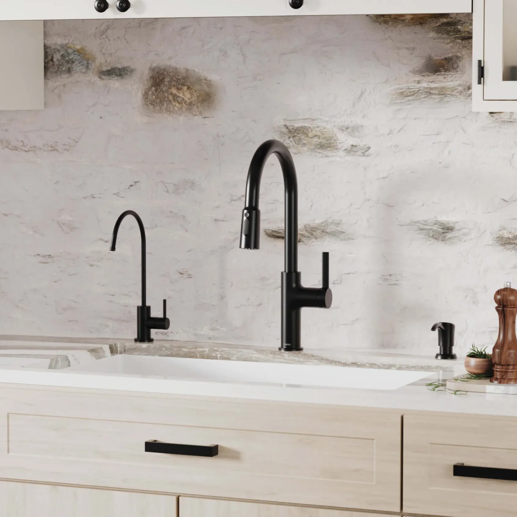 Karran 32" Undermount Quartz Composite Kitchen Sink with Accessories, 50/50 Double Bowl, White, QU-810-WH-PK1