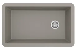 Karran 32" Undermount Quartz Composite Kitchen Sink, Concrete, QU-670-CN