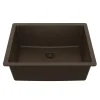 Karran 24" Undermount Quartz Composite Kitchen Sink, Brown, QU-820-BR