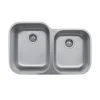 Karran 32" Undermount Stainless Steel Kitchen Sink, 60/40 Double Bowl, 18 Gauge, U-6040R