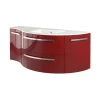 Latoscana 52" Modern Bathroom Vanity, Ameno Series, Right Side, Red, AM52RR