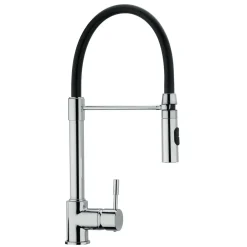 Latoscana Elba Single Handle Pull Out Spray Kitchen Faucet, Chrome, 78CR557YO