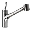 Latoscana Elba Single Handle Pull Out Kitchen Faucet Dual Function Sprayer, Chrome, 78CR576