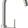 Latoscana Elba Single Handle Pull Down Kitchen Faucet, Stream Only, Brushed Nickel, 78PW591
