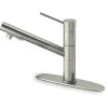 Latoscana Elba Single Handle Pull Out Spray Kitchen Faucet, Brushed Nickel, 78PW568