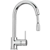 Latoscana Elba Single Handle Pull Down Kitchen Faucet, Stream Only, Chrome, 78CR591