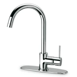Latoscana Elba Single Handle Pull Down Kitchen Faucet, Stream Only, Chrome, 78CR591