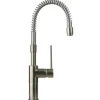 Latoscana Elba Single Handle Pull Out Spray Kitchen Faucet, Brushed Nickel, 78PW557YO