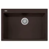 Latoscana Plados 30" Quartz Composite Drop-in Single Bowl Kitchen Sink, Brown, ON7610-64UG