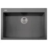 Latoscana Plados 30" Quartz Composite Drop-in Single Bowl Kitchen Sink, Silver, ON7610-42UG