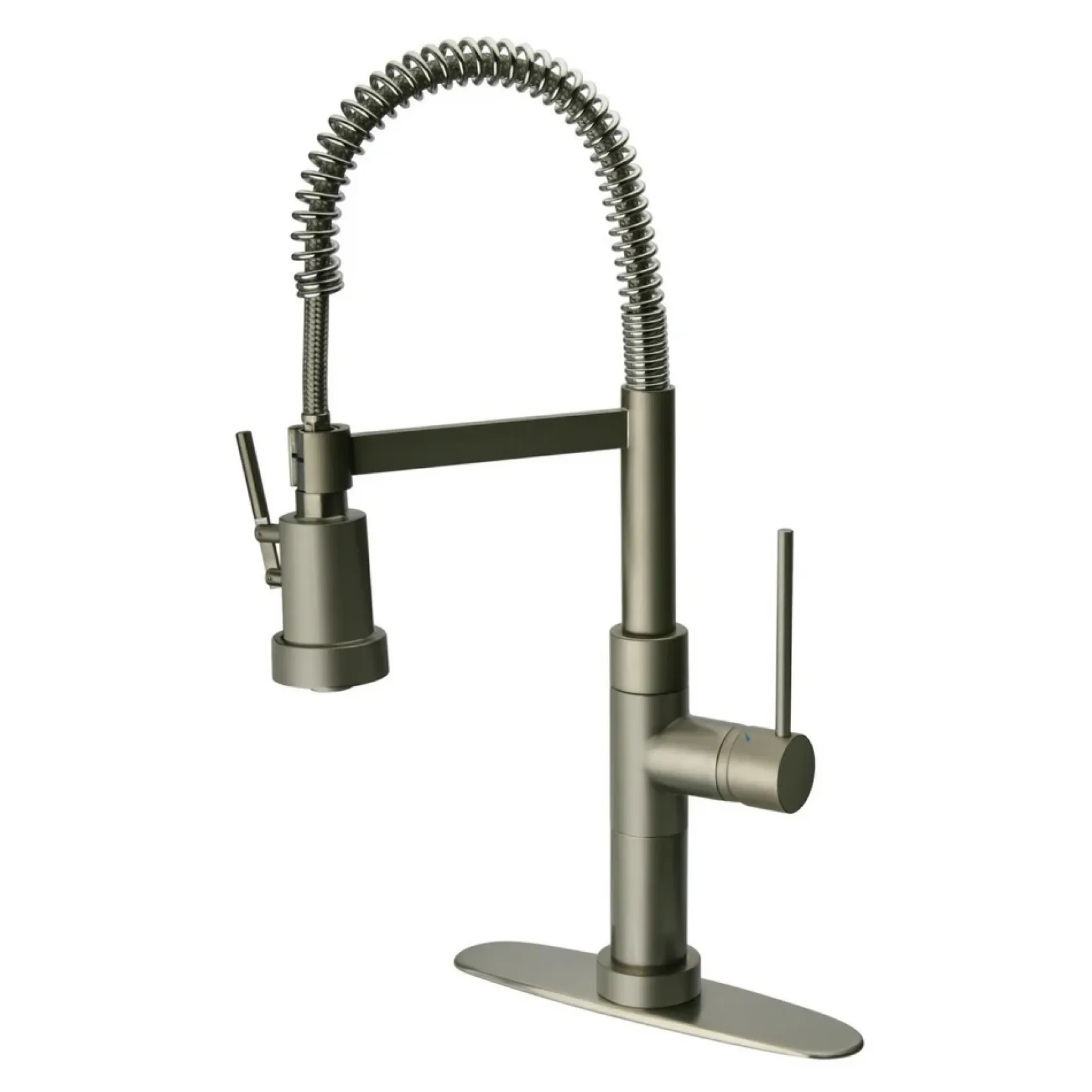 Latoscana Single Handle Pull Out Spray Kitchen Faucet, Brushed Nickel, 78PW557