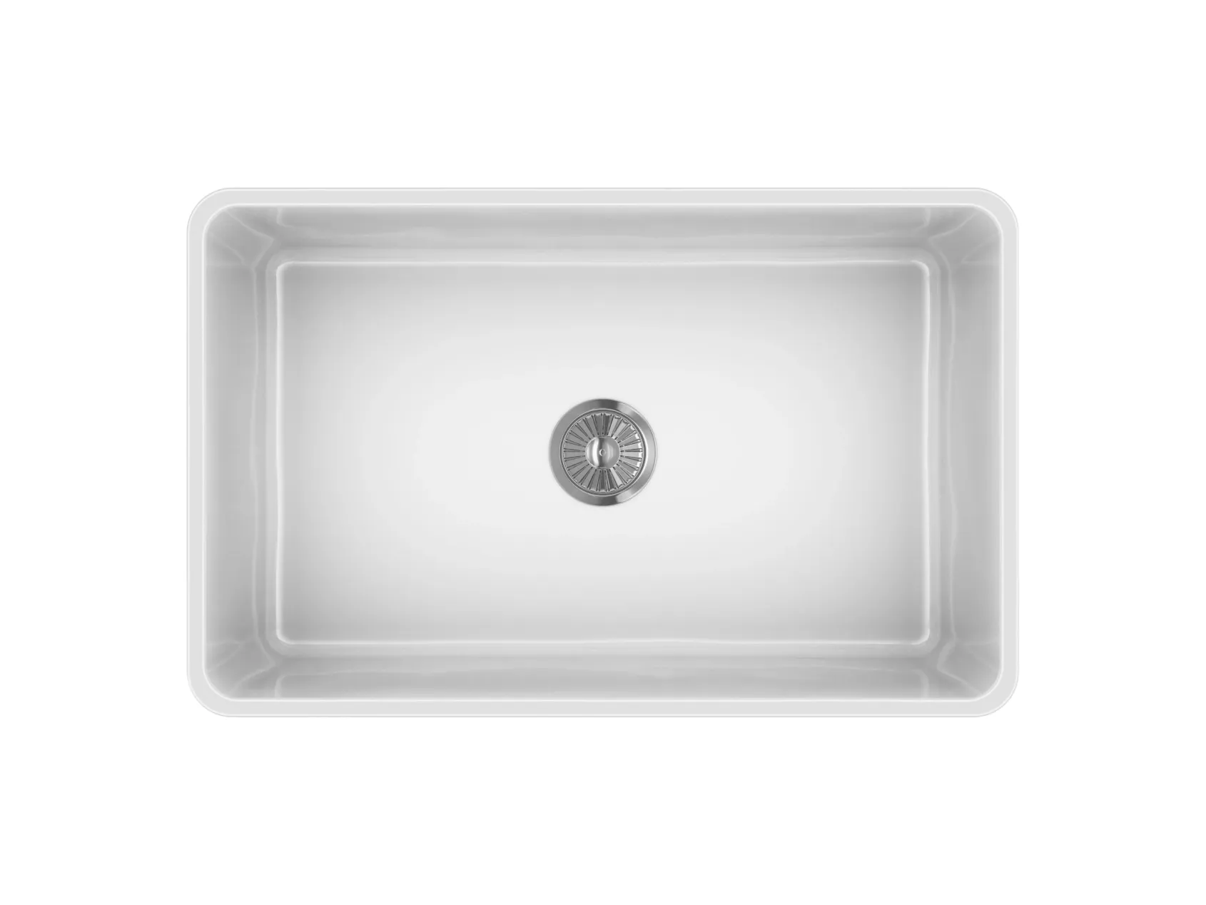 Latoscana 30" Fireclay Single Bowl Reversible Farmhouse Apron Sink, White, LTW3019W