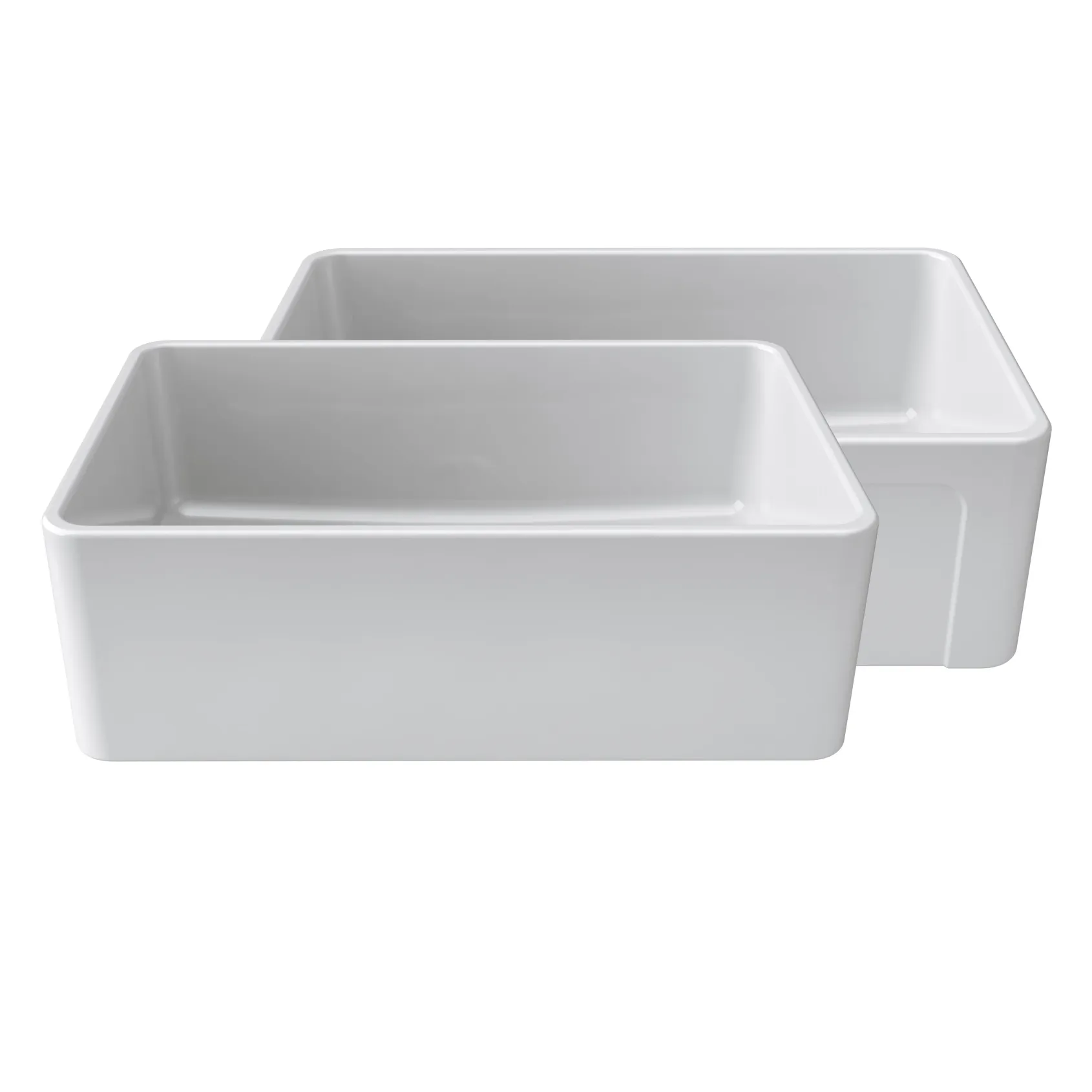 Latoscana 30" Fireclay Single Bowl Reversible Farmhouse Apron Sink, White, LTW3019W