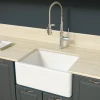 Latoscana 24" Fireclay Single Bowl Farmhouse Apron Sink LNR2418W