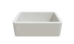 LaToscana 30" Quartz Composite Farmhouse Sink, White, Marmorin Series, LA3019W