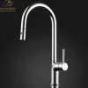 MaestroBath 1.8 GPM Aura Modern ADA Kitchen Faucet With 2 Jets, Chrome, Lead-Free Brass, Polished Chrome, KIT-AUR-CHR