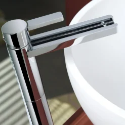 MaestroBath 1.2 GPM Flusso Luxury Waterfall ADA Bathroom Faucet, Chrome, Lead-Free Brass, Polished Chrome, FAU-FLS-CHR