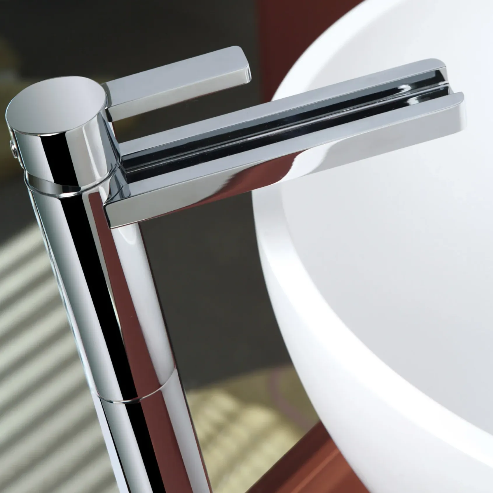 MaestroBath 1.2 GPM Flusso Luxury Waterfall ADA Bathroom Faucet, Chrome, Lead-Free Brass, Polished Chrome, FAU-FLS-CHR
