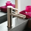 MaestroBath 1.2 GPM Flusso Luxury Waterfall ADA Bathroom Faucet, Brushed Nickel, Lead-Free Brass, FAU-FLS-BNI