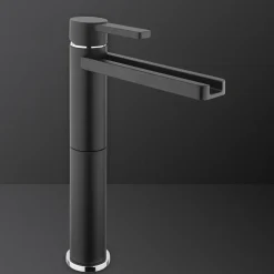 MaestroBath 1.2 GPM Flusso Luxury Waterfall ADA Bathroom Faucet, Matte Black, Lead-Free Brass, Matt Black, FAU-FLS-BLK