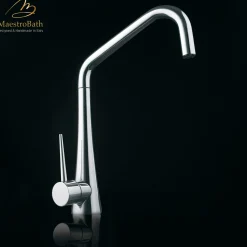 MaestroBath 1.8 GPM Gabbiano ADA Kitchen Faucet, Brushed Nickel, Lead-Free Brass, KIT-GAB-BNI