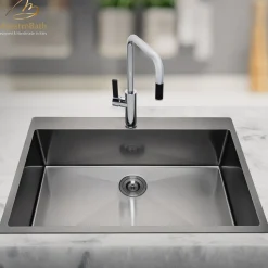 MaestroBath 1.8 GPM Luce Mono Shower ADA Kitchen Faucet, Chrome, Lead-Free Brass, Polished Chrome, KIT-LUC-CHR