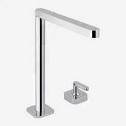 MaestroBath 1.2 GPM Ninfea Luxury Single Handle ADA Bathroom Sink Faucet, Polished Chrome, High, Lead-Free Brass, FAU-NIH-PCR